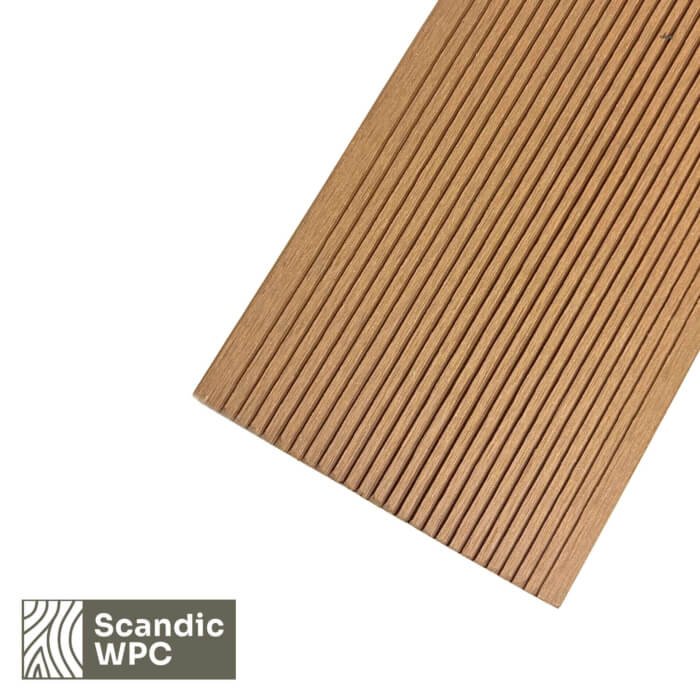 Scandic WPC Solid Sand krāsas terases dēlis, 20x141x3600, koka imitācija/rievota - Image 3