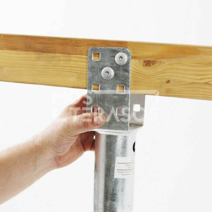 Skrūvējams pamats U-veida - 101x1300x1.8 M12 EXTRA - Image 2