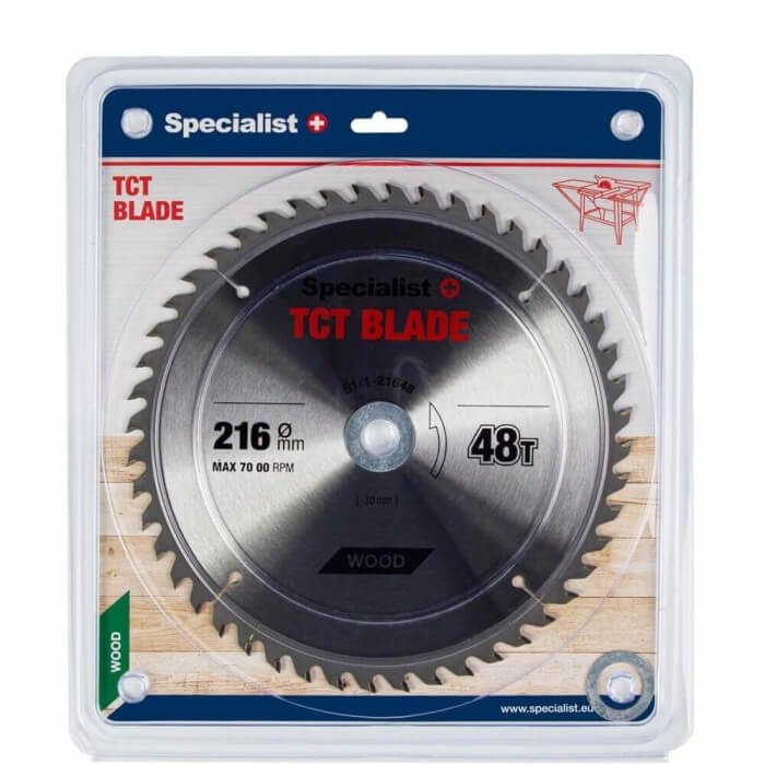 SPECIALIST+ griešanas disks kokam, 216x48Tx30/20/16 mm - Image 1