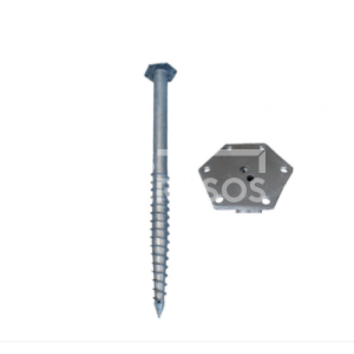 Skrūvējams pamats M - 76X1400X3 M12 - Image 3