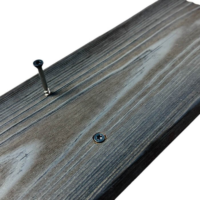 Koka skrūve A2 ar krāsotu galviņu, 4,3 x 45 mm antracīta krāsā (Nerūsējošā) - Image 5