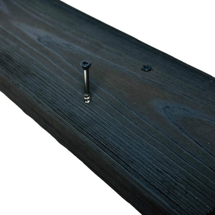 Koka skrūve A2 ar krāsotu galviņu, 4,3 x 45 mm antracīta krāsā (Nerūsējošā) - Image 6