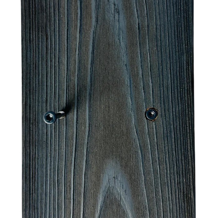 Koka skrūve A2 ar krāsotu galviņu, 4,3 x 45 mm antracīta krāsā (Nerūsējošā) - Image 3