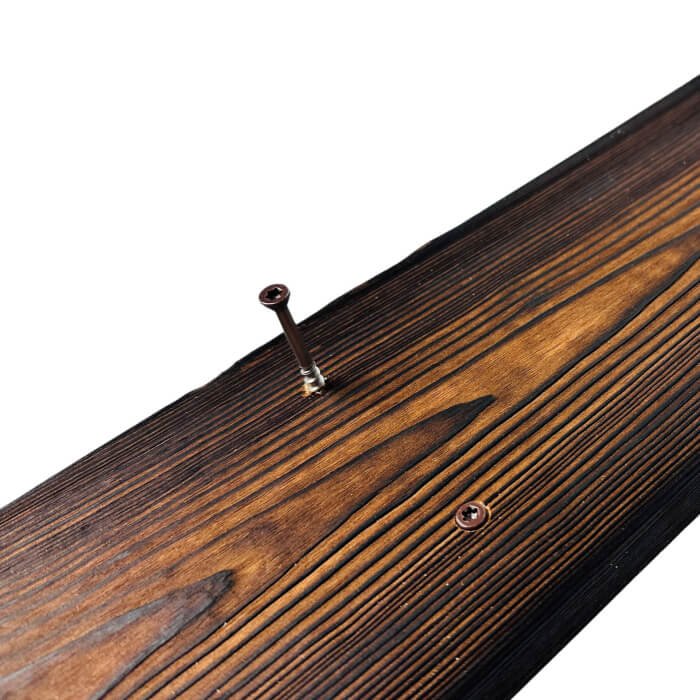Koka skrūve A2 ar krāsotu galvu, 4,8 x 65 mm, brūna (nerūsējošā tērauda) - Image 5