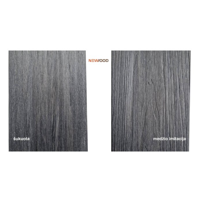 Newood WPC plāksne Dark Ash 22x140x4200 divpusēja matēta/koka imitācija - Image 9