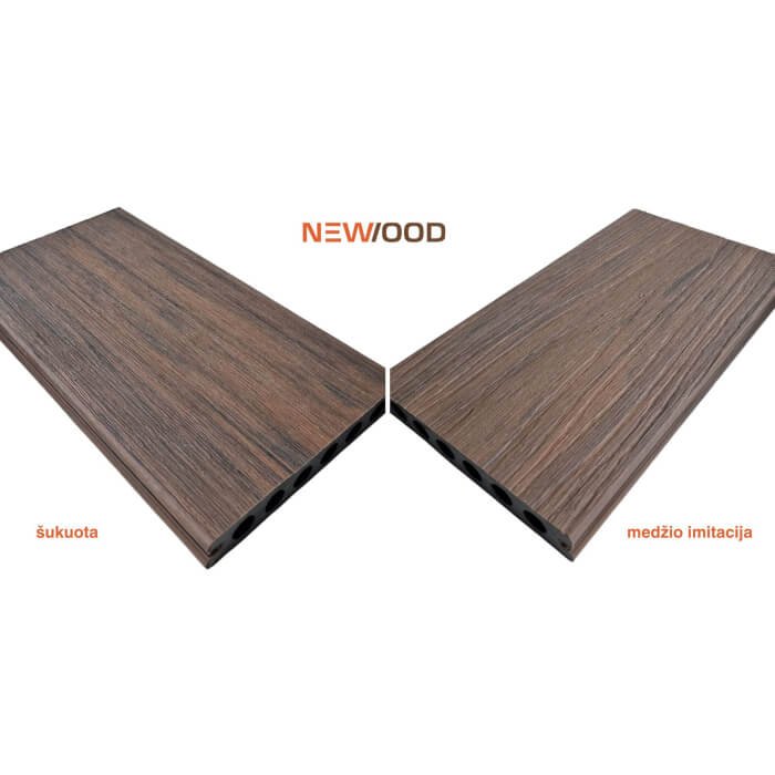 Newood WPC tāfele Forest Brown 22x140x3600 divpusēja matēta/koka imitācija - Image 9