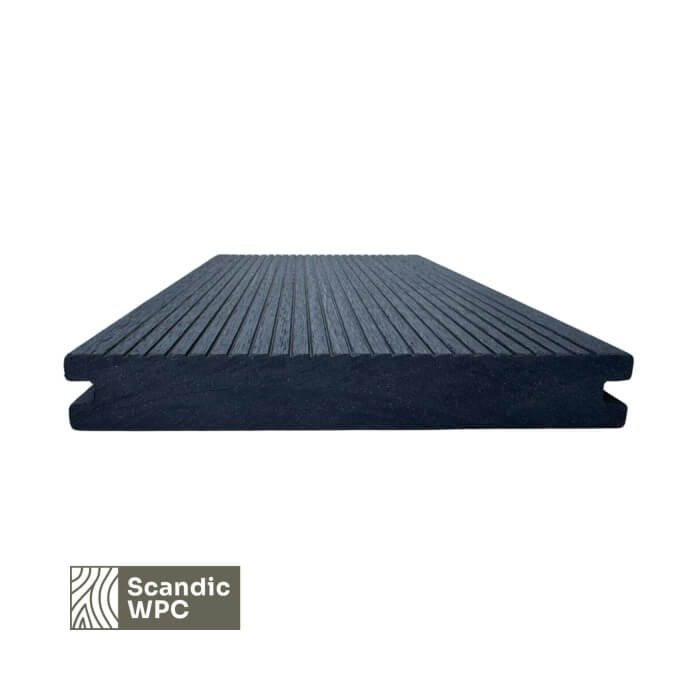 Scandic WPC terases dēlis antracīta krāsa 20x140x4200 rievota/ķemmēta cieta - Image 2