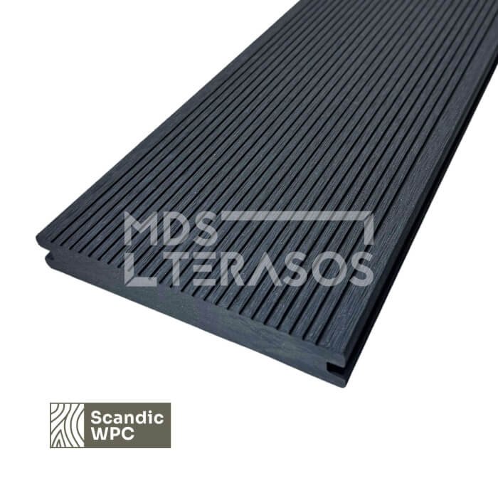 Scandic WPC terases dēlis antracīta krāsa 20x140x4200 rievota/ķemmēta cieta - Image 4