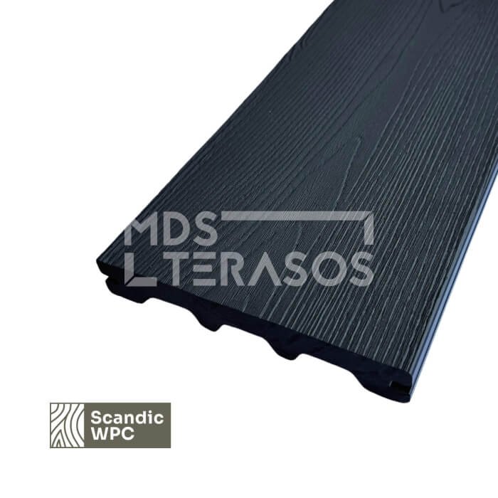 Scandic WPC terases dēlis Anthracite 24x146x3600 koka imitācija - Image 5