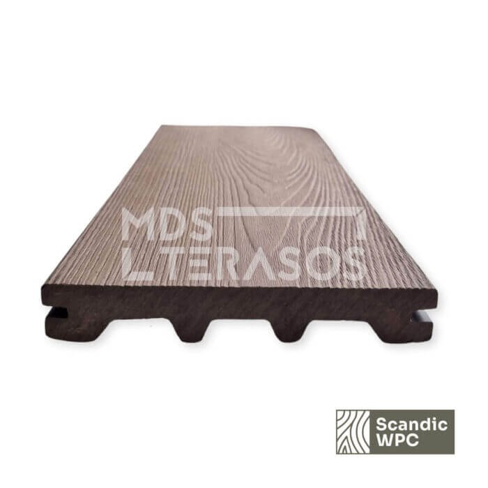 Scandic WPC terases dēlis Espresso 24x146x3600 koka imitācija - Image 3