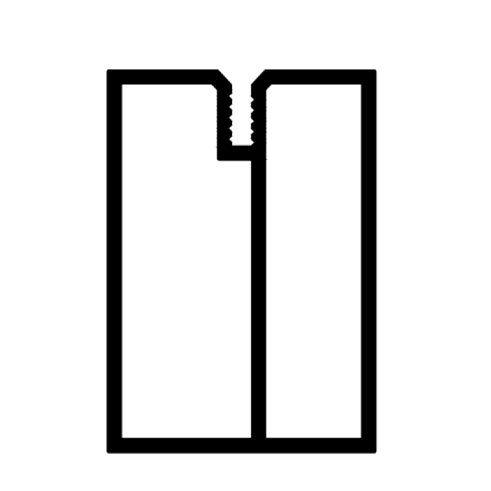 Speciāls alumīnija profils terasei 35x50x6000, melns - Image 2