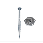 Skrūvējams pamats M - 76X2050X3.5 M16 HEX-160mm