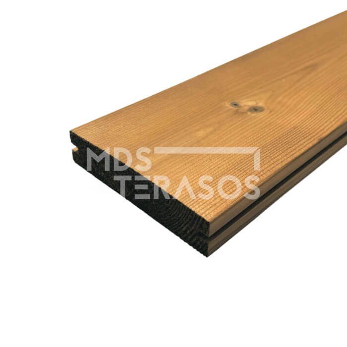 Termo priedes terases dēlis KALNELIS AB 26x117x4500 ar iecirtumiem - Image 4