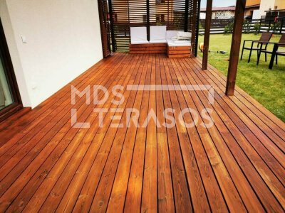 Impregnēta priedes terases komplekts