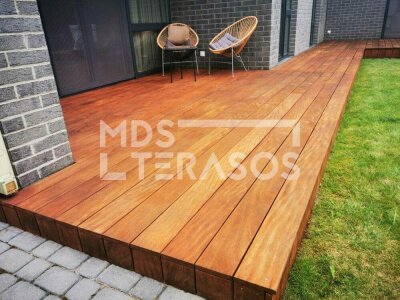 Cietkoksnes terases komplekts