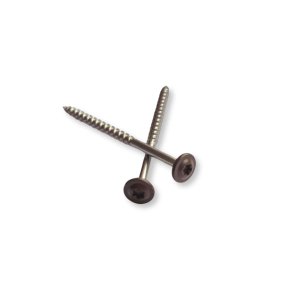 Koka skrūve ar platu galvu, 4,5 x 65 mm Brūna krāsa (Nerūsējoša)