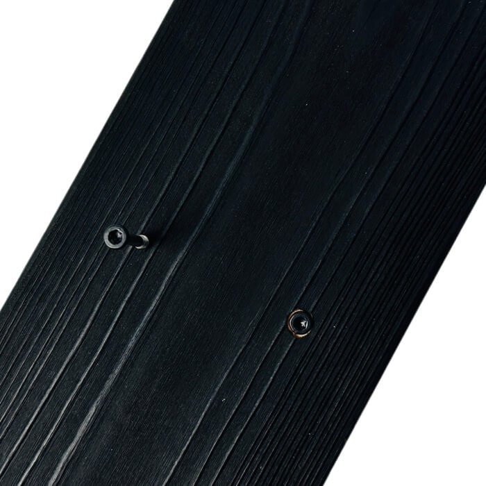 Koka skrūve A2 ar krāsotu galviņu, 4,3 x 45 mm, melna (Nerūsējoša) - Image 4