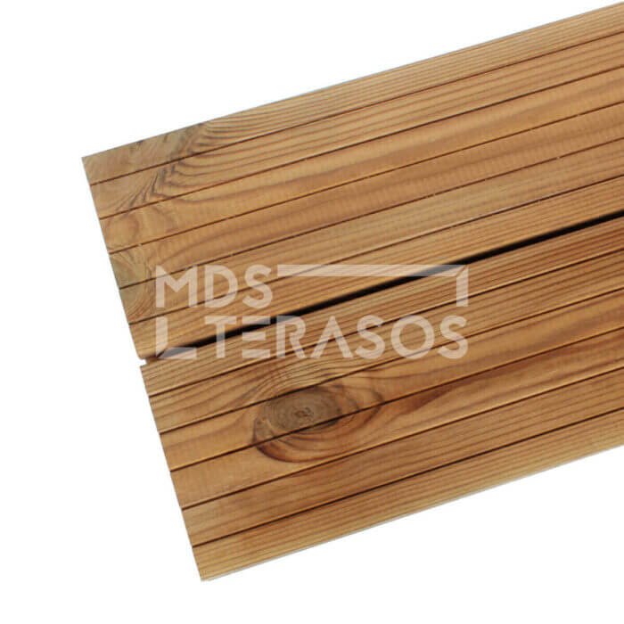 Rievots impregnēts priedes terases dēlis 28x120x4200 - Image 4