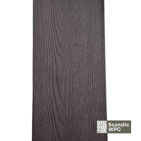 Scandic WPC Solid Volcanic Grey terases dēlis, 20x141x4200, koka imitācija/rievota