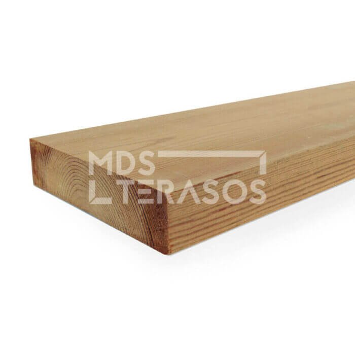 Termiski apstrādāts priedes terases dēlis AB 26x117x3600, gluds - Image 4