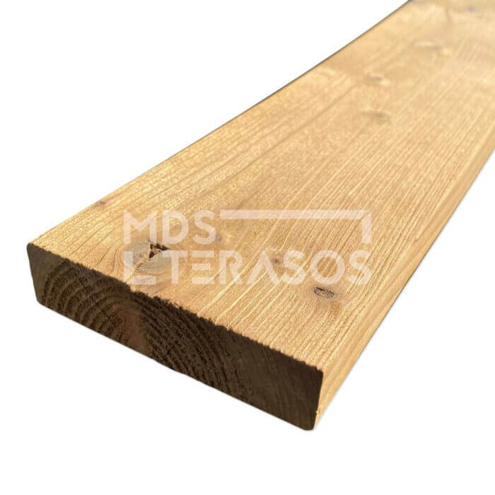 Termo skandināvu priedes terases dēlis 26x117x3600 birstēts - Image 7