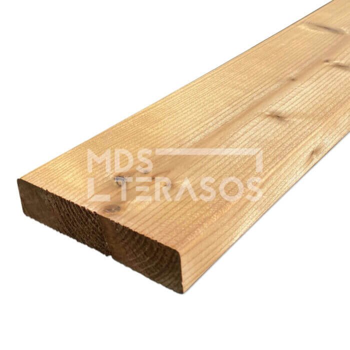 Termo skandināvu priedes terases dēlis 26x117x4200 birstēts - Image 4