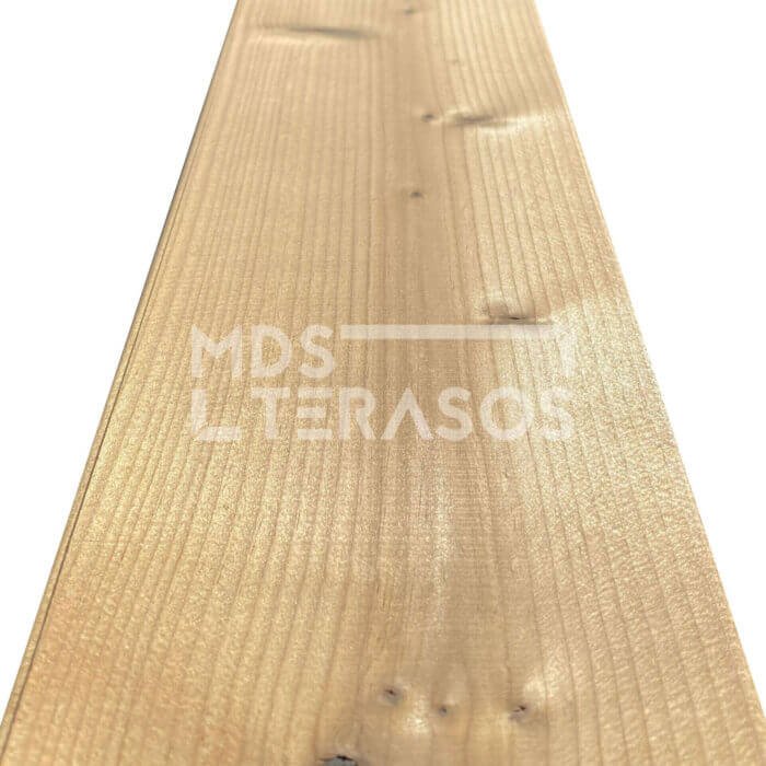 Termo skandināvu priedes terases dēlis 26x117x4200 birstēts - Image 5