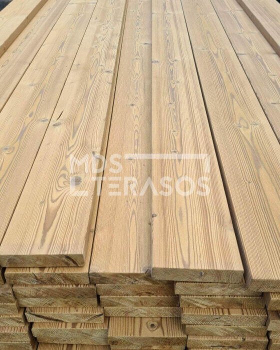 Termo skandināvu priedes terases dēlis 26x117x4200 birstēts - Image 8