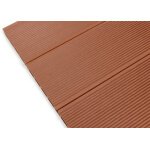 Scandic WPC Hollow dobtā terases dēlis 20x140x3600, koka imitācija/rievots, Brick brown - Image 2