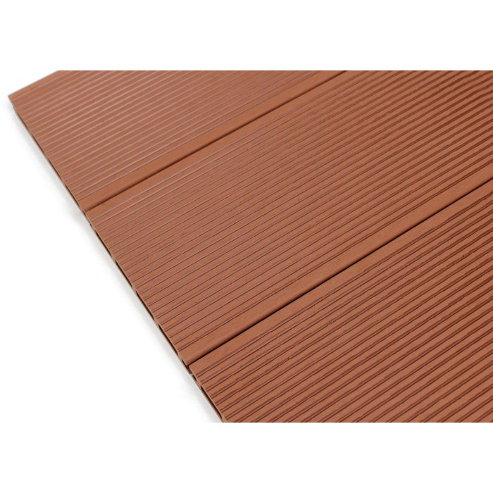 Scandic WPC Hollow dobtā terases dēlis 20x140x3600, koka imitācija/rievots, Brick brown - Image 2