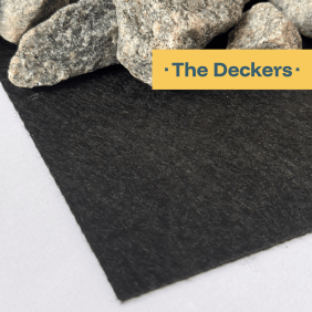 Ģeotekstils 200g/m² THE DECKERS, melns 2m x 5m | 2m x 10m | 2m x 50 m