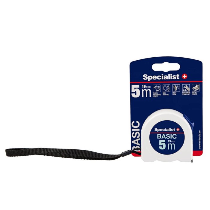 SPECIALIST+ BASIC ruļļveida mērlente 5m x 25mm