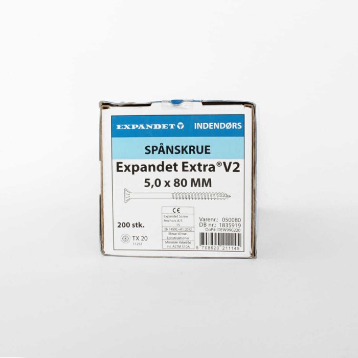 Cinkotas koka skrūves Expandet Extra 5x80 mm 200 gab. - Image 2