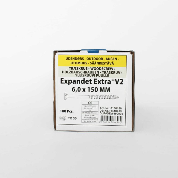 Koka skrūves laukam Expandet EXTRA V2 6×150 mm 100 gab. - Image 2