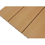Scandic WPC Hollow dobtā terases dēlis 20x140x3600, koka imitācija/rievots, Light sand