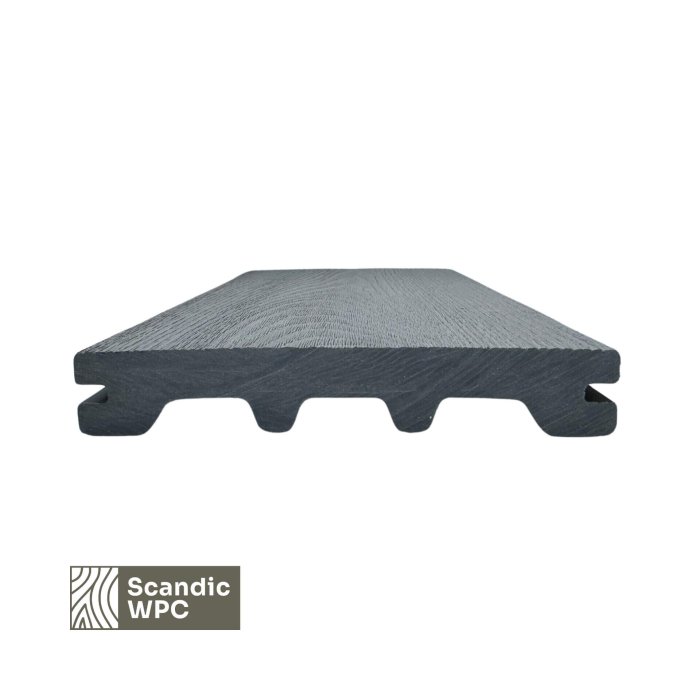 Scandic WPC terases dēlis Concrete Grey 24x146x4200 koka imitācija - Image 3