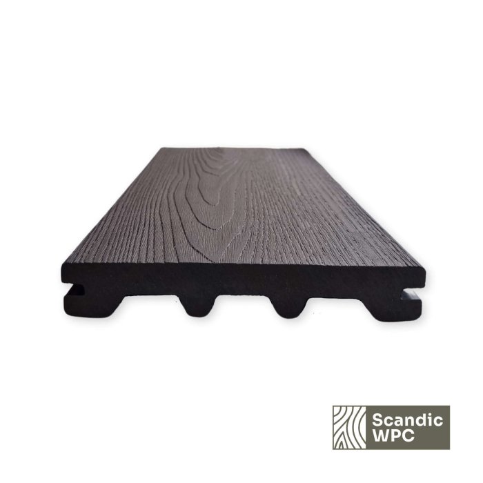 Scandic WPC terases dēlis Volcanic Grey 24x146x3600 koka imitācija - Image 4
