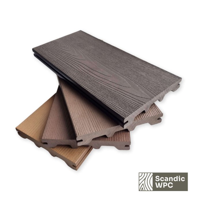 Scandic WPC terases dēlis Concrete Grey 24x146x4200 koka imitācija - Image 5