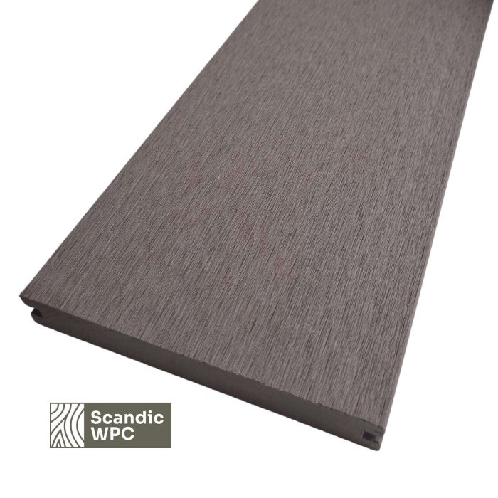 Scandic WPC terases dēlis Espresso krāsa 20x140x3600 rievota/ķemmēta cieta serde - Image 5