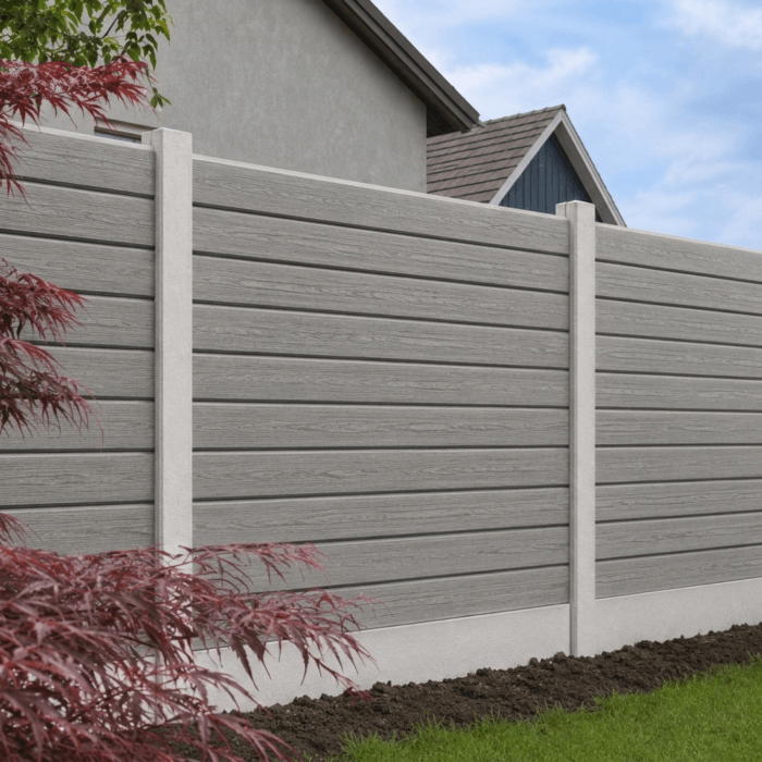 Žoga dēlis Scandic WPC 20x147x2000, New Grey krāsā - Image 2